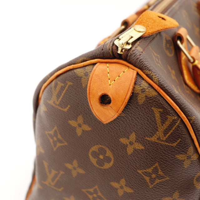 Vue de l'intérieur Louis Vuitton Speedy 30 Toile Monogramme occasion authentique — AMANA Vintage