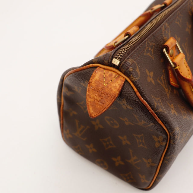 Vue du fond Louis Vuitton Speedy 25 Toile Monogramme occasion authentique — AMANA Vintage