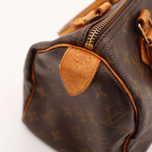 Détail du cadenas Louis Vuitton Speedy 25 Toile Monogramme occasion authentique — AMANA Vintage