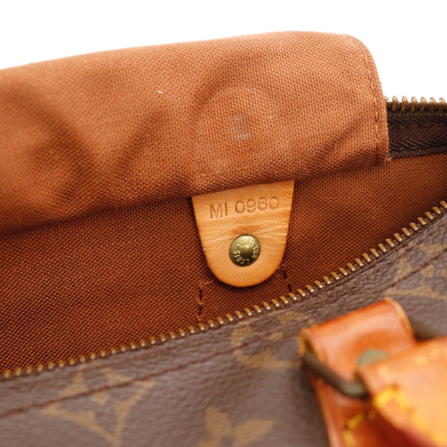 Détail des anses Louis Vuitton Speedy 25 cuir vachette occasion authentique — AMANA Vintage