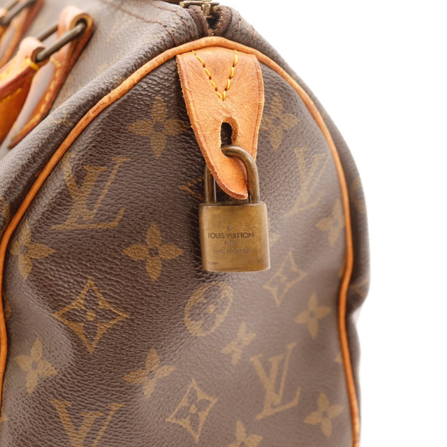 Vue du dessous Louis Vuitton Speedy 25 Toile Monogramme occasion authentique — AMANA Vintage