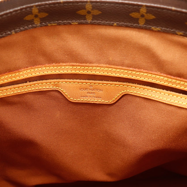 Interieur doublure textile Louis Vuitton Cabas Mezzo estampille Paris — AMANA Vintage