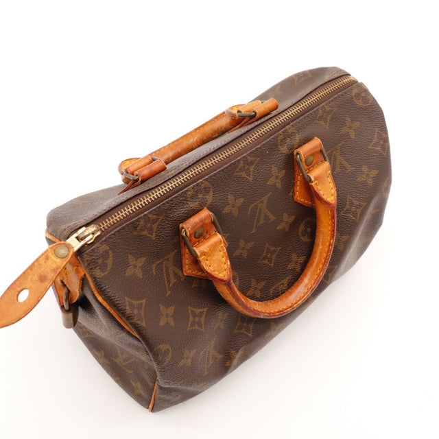 Détail du cadenas Louis Vuitton Speedy 25 Toile Monogramme occasion authentique — AMANA Vintage