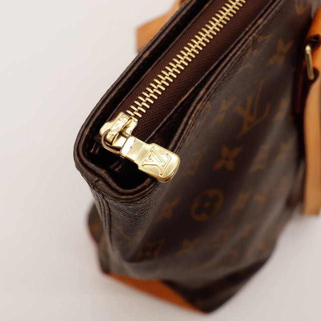 Detail fermeture eclair doree Louis Vuitton Cabas Mezzo — AMANA Vintage