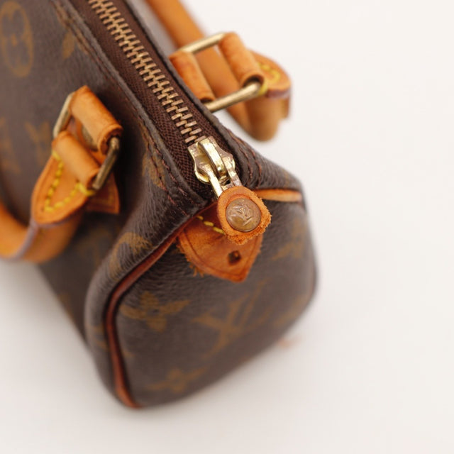 Vue du dessus Louis Vuitton Mini Speedy Toile Monogramme occasion authentique — AMANA Vintage