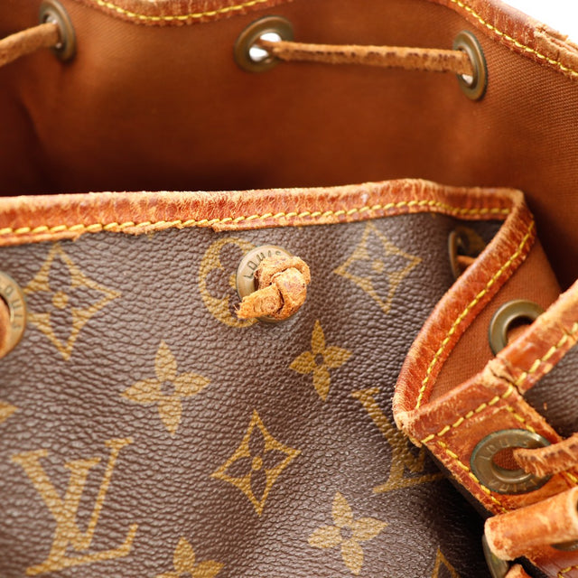 Détail œillets et cordon coulissant Louis Vuitton Noé GM — AMANA Vintage