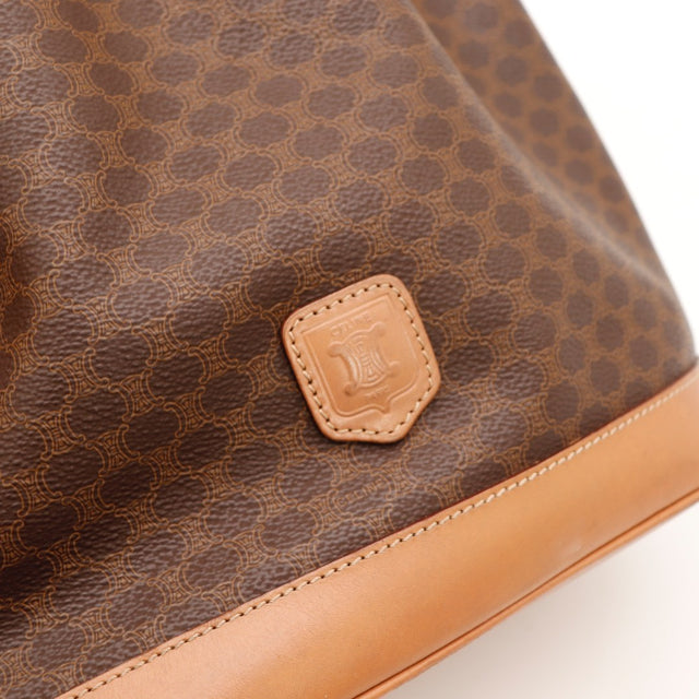 Vue de l'intérieur Céline Seau toile Macadam marron occasion authentique — AMANA Vintage