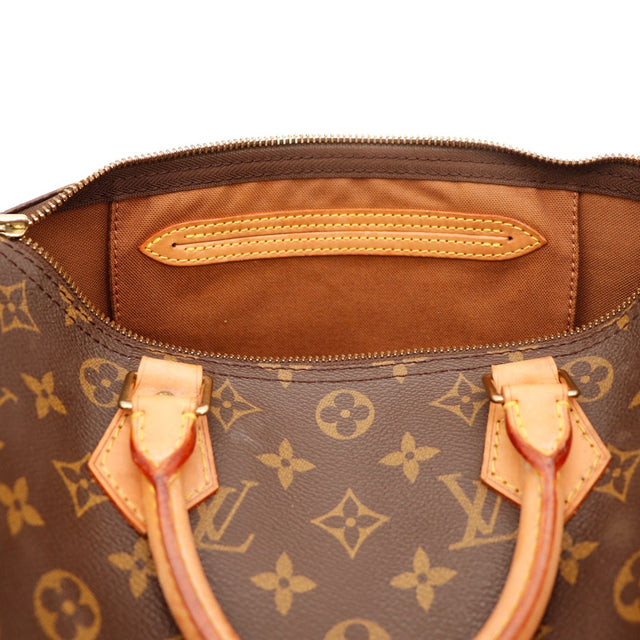 Intérieur doublure textile du sac Louis Vuitton Speedy 35 — AMANA Vintage