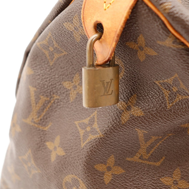 Detail cadenas Louis Vuitton Speedy 35 toile Monogramme — AMANA Vintage