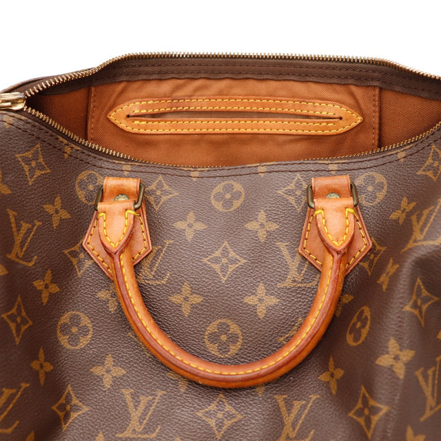 Intérieur et anses Louis Vuitton Speedy 30 doublure marron — AMANA Vintage