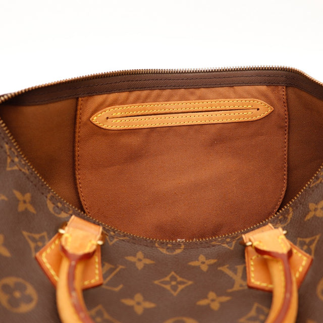 Intérieur doublure textile Louis Vuitton Speedy 35 occasion authentique — AMANA Vintage