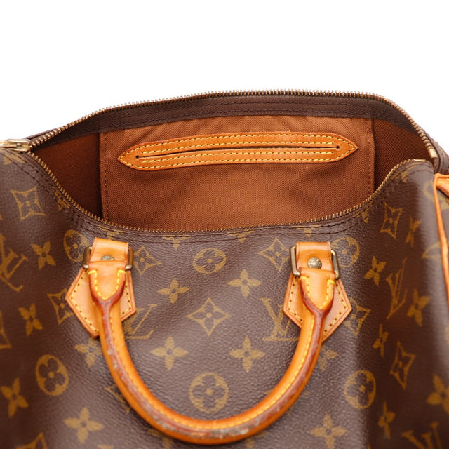 Date code SD0955 Louis Vuitton Speedy 30 sur languette vachette — AMANA Vintage