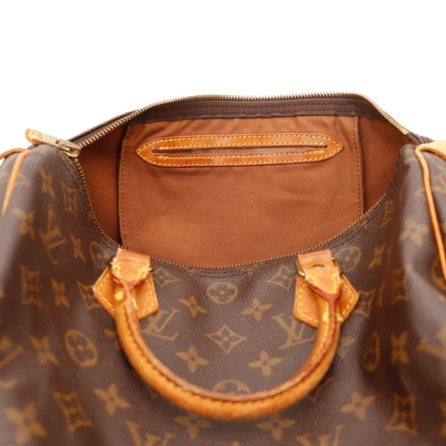 Interieur doublure du sac Louis Vuitton Speedy 30 avec poche plate — AMANA Vintage