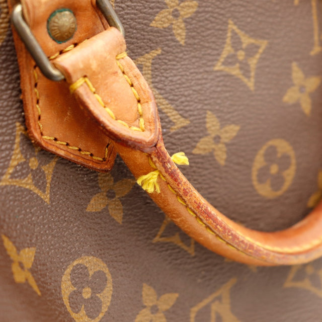 Détail tab vachette Louis Vuitton Paris made in France Speedy 30 — AMANA Vintage