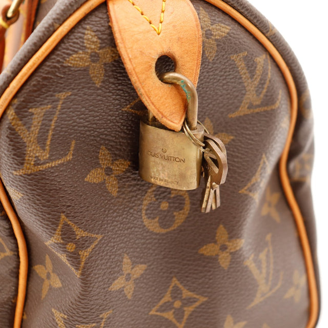 Détail cadenas et clés Louis Vuitton Speedy 25 — AMANA Vintage