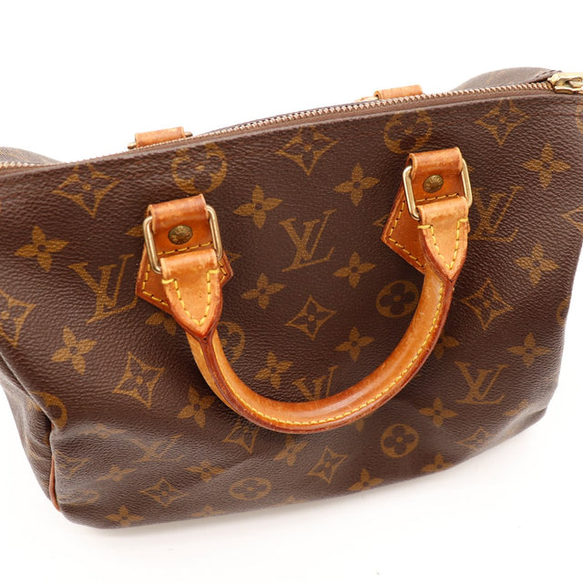 Vue trois quarts arrière Louis Vuitton Speedy 25 toile Monogram — AMANA Vintage