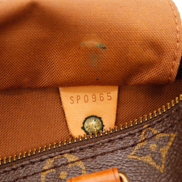 Languette cadenas Louis Vuitton Speedy 25 fissure detail — AMANA Vintage