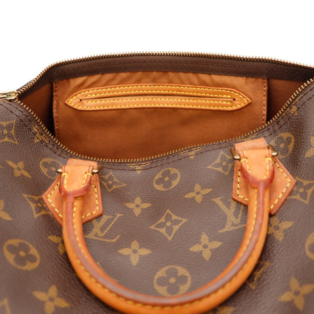 Intérieur Louis Vuitton Speedy 30 doublure textile marron — AMANA Vintage