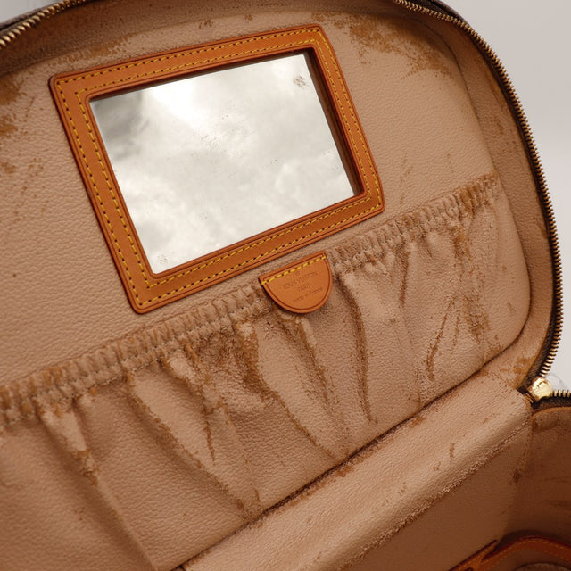 Intérieur Vanity Nice Louis Vuitton doublure beige miroir et poches — AMANA Vintage