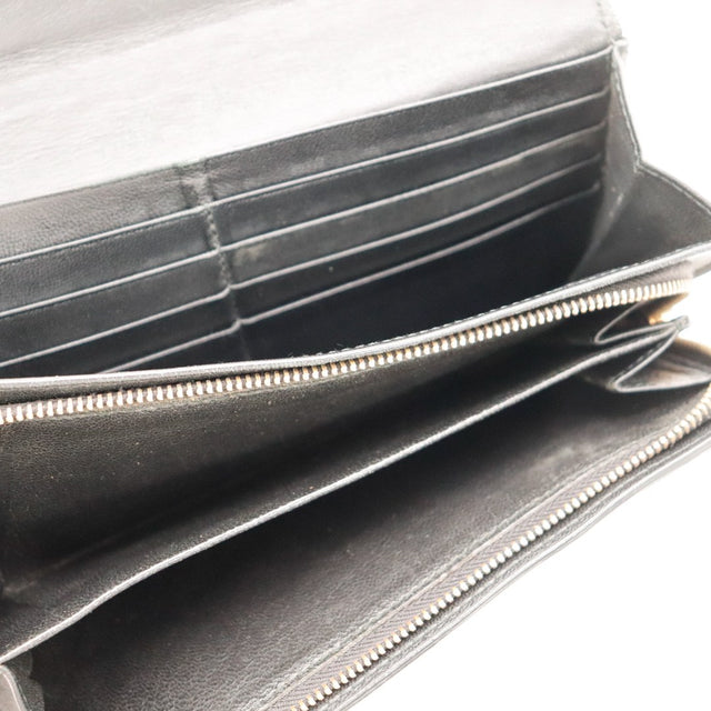 Interieur portefeuille Bottega Veneta Intrecciato noir porte-cartes — AMANA Vintage