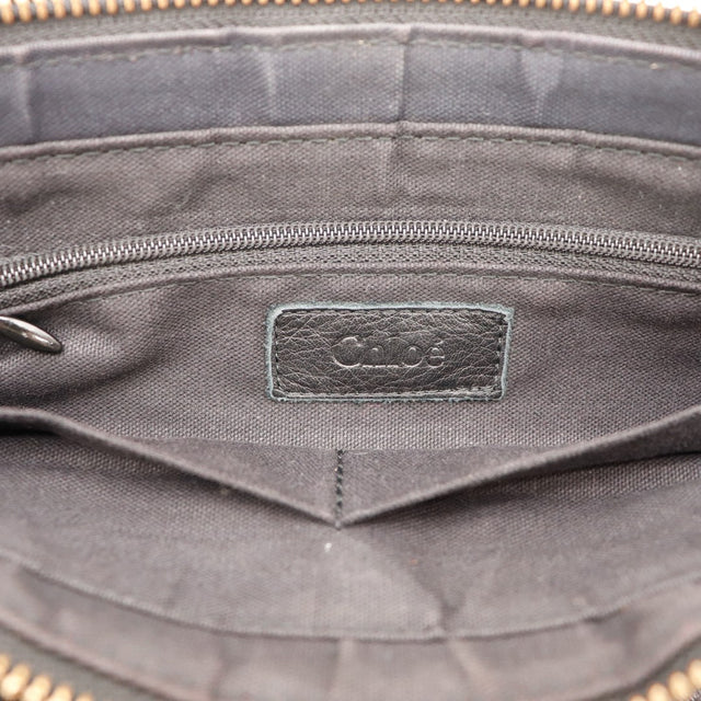 Intérieur doublure textile grise Hobo Chloé propre — AMANA Vintage