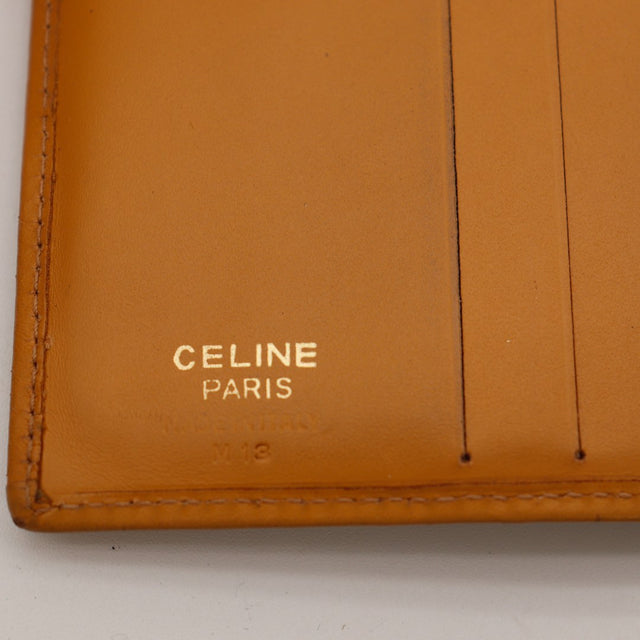Detail tranche portefeuille Celine Macadam usure bords — AMANA Vintage
