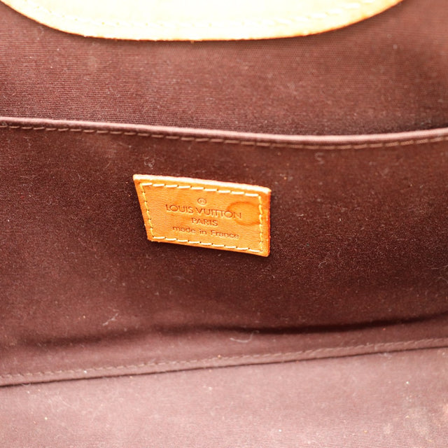 Intérieur doublure bordeaux Louis Vuitton Roxbury Drive Vernis amarante — AMANA Vintage