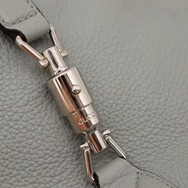Base Gucci Jackie Soft cuir grainé gris occasion authentique — AMANA Vintage