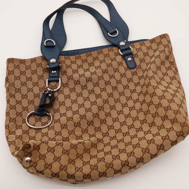 Argenterie rivets et anneaux Gucci Tote occasion authentique — AMANA Vintage