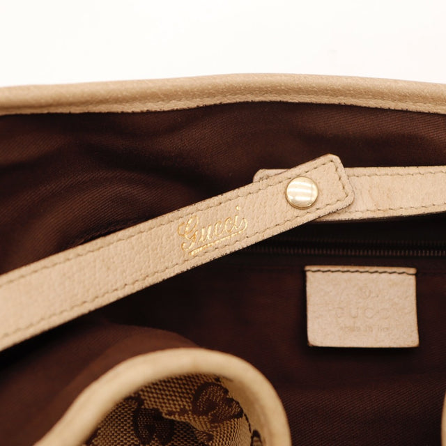 Détail bordures cuir Gucci Abbey occasion authentique — AMANA Vintage