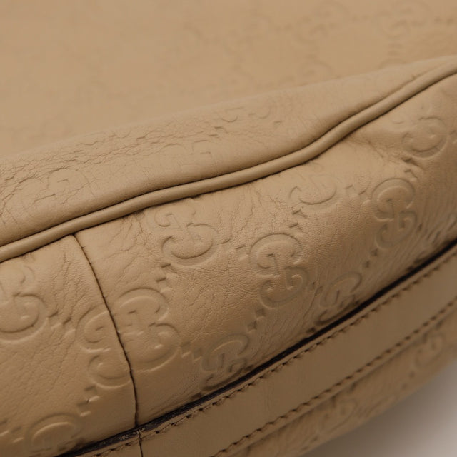 Poche zippée intérieure Gucci Twins Hobo beige — AMANA Vintage