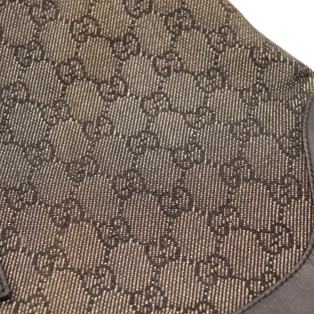 Vue de dos Gucci Jackie toile GG denim occasion authentique — AMANA Vintage