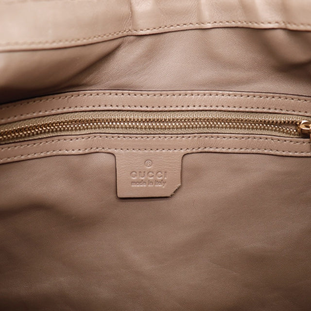 Vue générale Gucci New Jackie velours monogrammé taupe occasion authentique — AMANA Vintage
