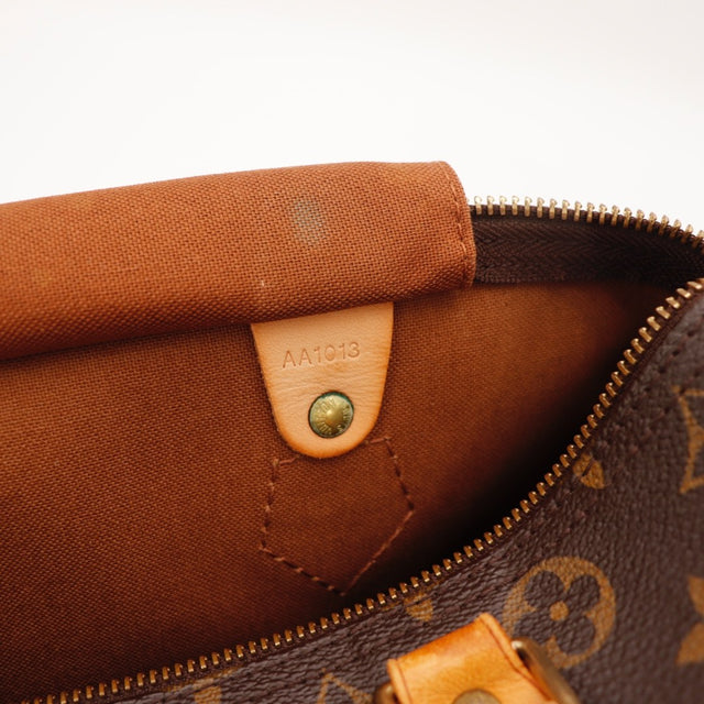 Vue du dessus Louis Vuitton Speedy 30 Toile Monogramme occasion authentique — AMANA Vintage