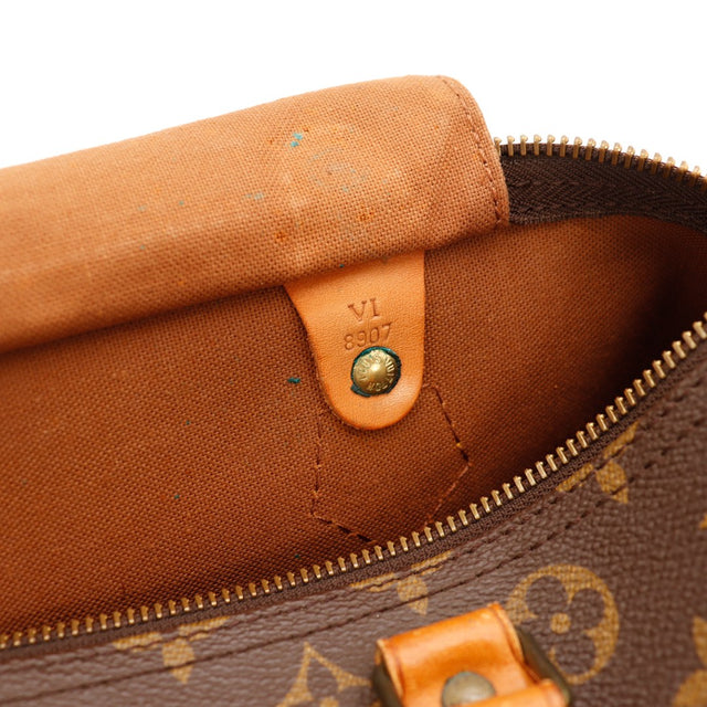 Vue de dessous Louis Vuitton Speedy 30 Toile Monogramme fond propre — AMANA Vintage