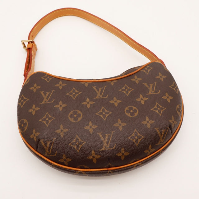 Vue de dos Louis Vuitton Croissant PM toile Monogram occasion authentique — AMANA Vintage