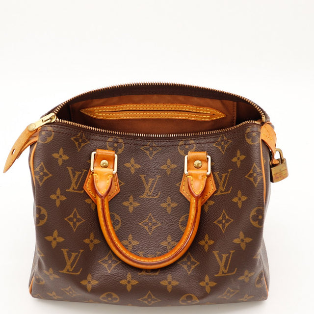 Date code SD0041 Louis Vuitton Speedy 25 visible sur languette cuir intérieur — AMANA Vintage