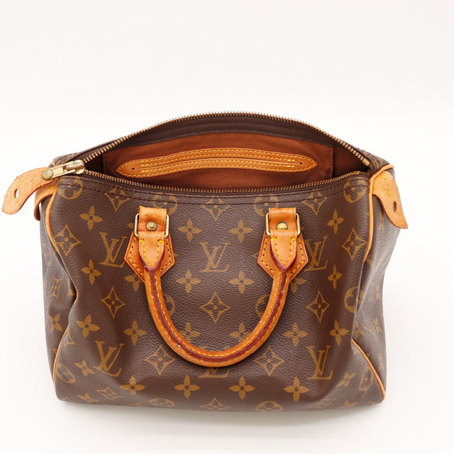 Détail intérieur doublure et poche Louis Vuitton Speedy 25 — AMANA Vintage