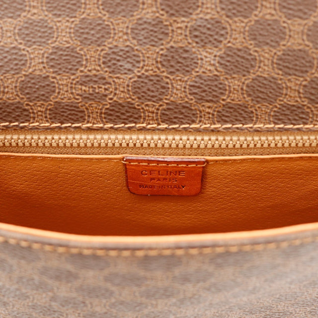 Interieur sac Celine Macadam toile monogramme et cuir orange — AMANA Vintage