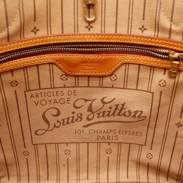 Vue de dessus Louis Vuitton Neverfull MM toile Monogram occasion authentique — AMANA Vintage