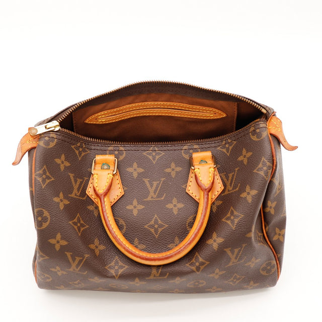 Intérieur Louis Vuitton Speedy 30 doublure textile ouverte — AMANA Vintage