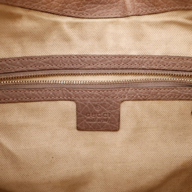 Vue de dos Gucci New Jackie toile monogram beige occasion authentique — AMANA Vintage