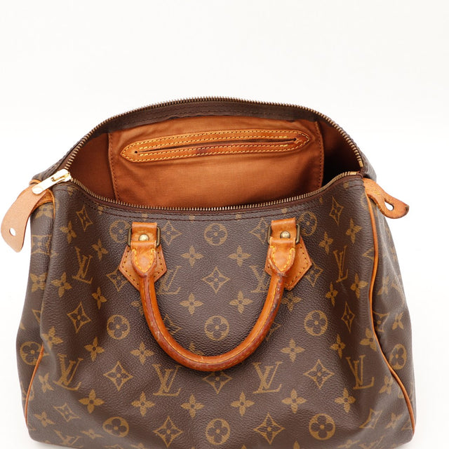 Intérieur Louis Vuitton Speedy 30 doublure marron propre — AMANA Vintage