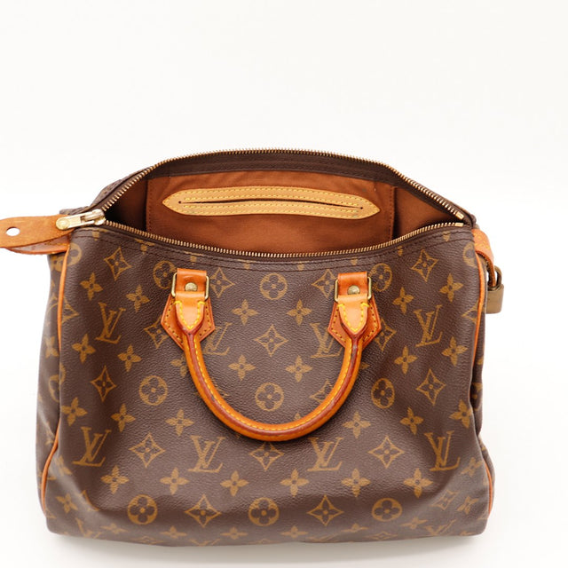Intérieur Louis Vuitton Speedy 30 doublure marron et date code VI.0961 — AMANA Vintage