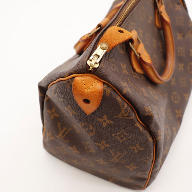 Vue du dessous Louis Vuitton Speedy 30 Toile Monogramme occasion authentique — AMANA Vintage