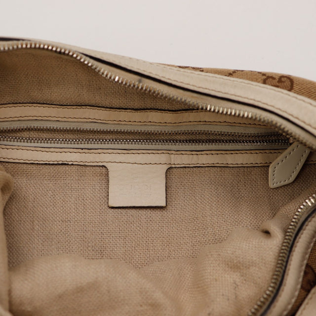 Interieur doublure beige Gucci Hobo Horsebit propre — AMANA Vintage