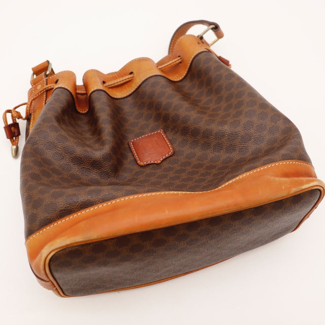 Cordon de serrage cuir vachette Céline Seau Macadam occasion authentique — AMANA Vintage