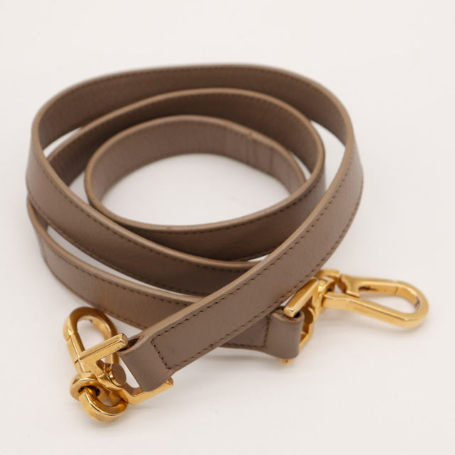 Vue ensemble bandoulière Saint Laurent Muse Two cuir taupe occasion — AMANA Vintage