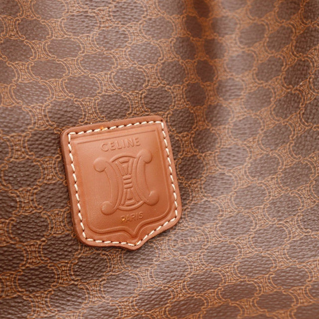 Détail surpiqûres blanches Céline sac seau Macadam occasion authentique — AMANA Vintage