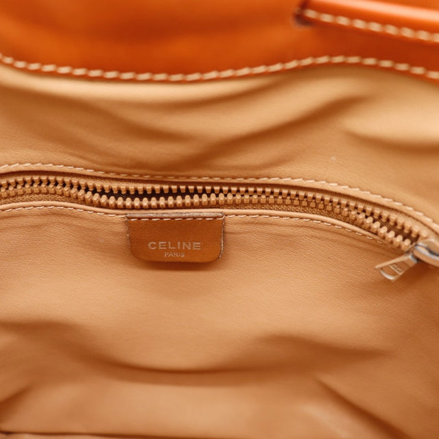 Détail bordures cuir vachette Céline Seau Macadam — AMANA Vintage